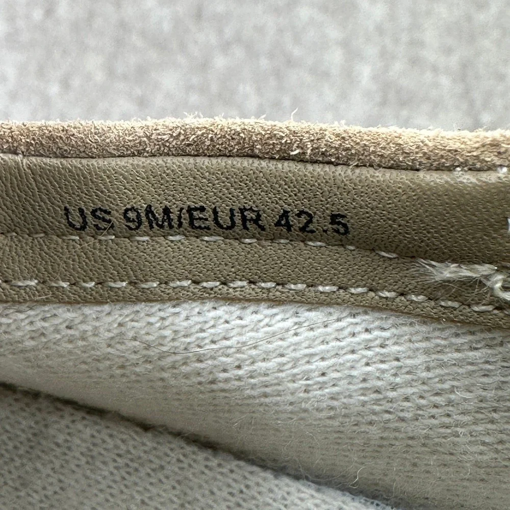 Vince Sander Slip-On Sneakers Mens 9 Taupe Suede Leather Low Top Shoes